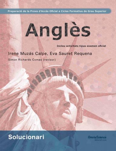 Cubierta para Solucionari Preparació de la Prova d’Accés Oficial a Cicles Formatius de Grau Superior: Anglès